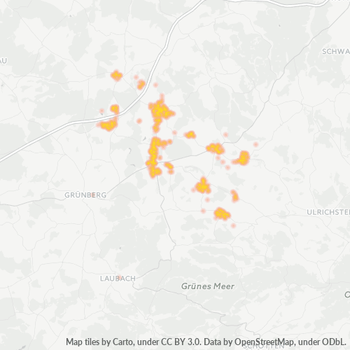 Heatmap für plz 35325