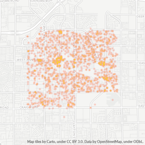 89031 Business Density Heatmap