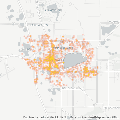 33853 Business Density Heatmap