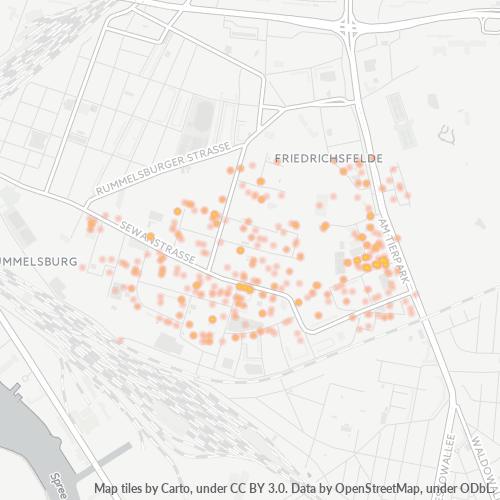 Heatmap für plz 10319