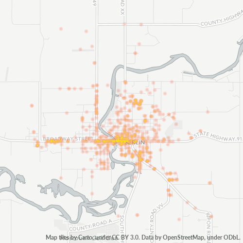 54923 Business Density Heatmap