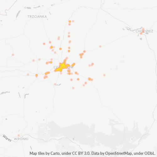 64-700 Mapa intensywności działalności gospodarczej
