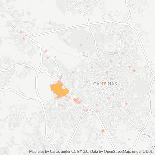 13061-000 Mapa de calor de densidad empresarial