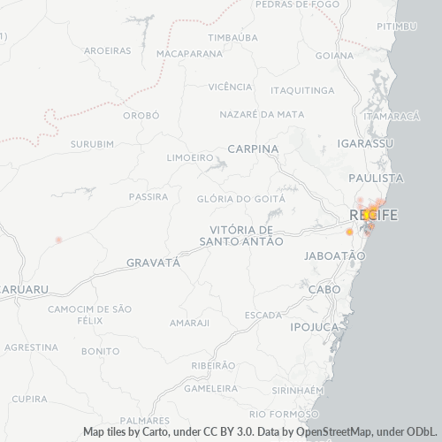 52010-000 Mapa de calor de densidad empresarial