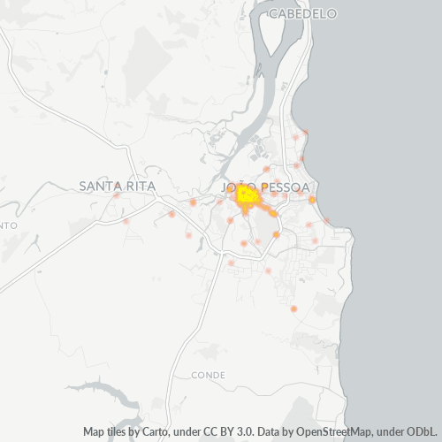 58013-000 Heatmap de Densidade da Empresa