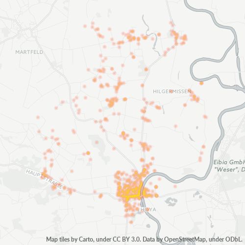 Heatmap für plz 27318