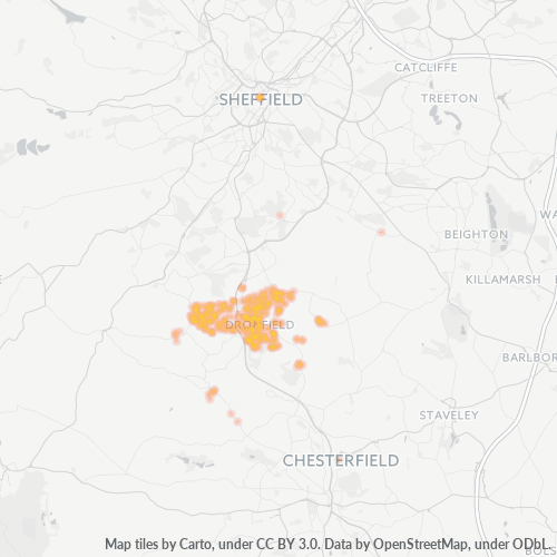 Heatmap for postal code S18
