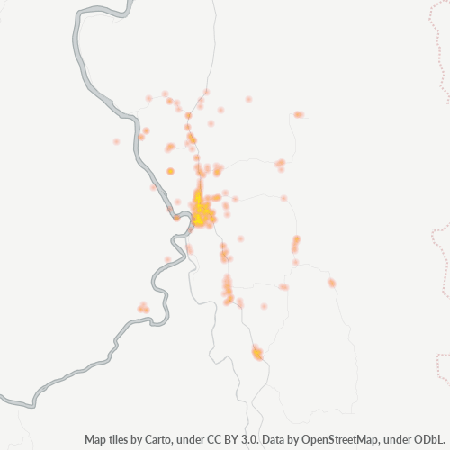 18000 Heatmap Ketumpatan Perniagaan