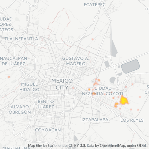 57800 Mapa de calor de densidad empresarial