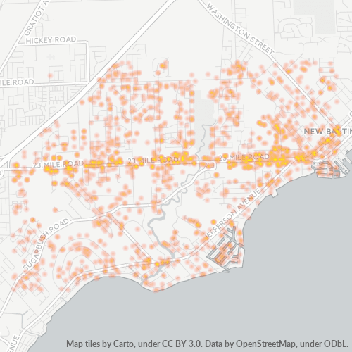 48047 Business Density Heatmap