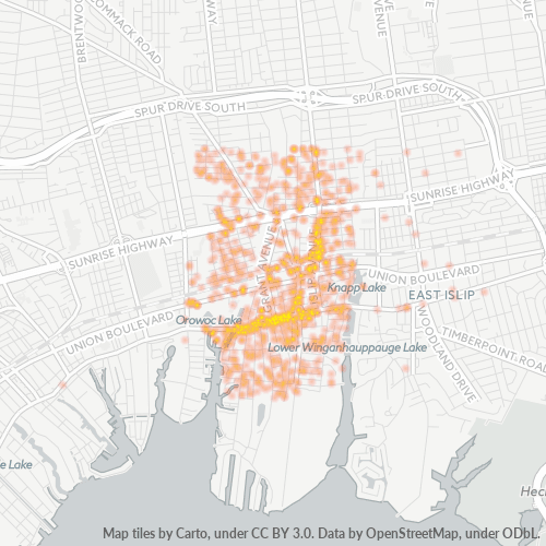 11751 Business Density Heatmap