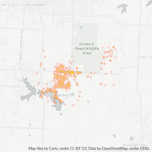 64034 Business Density Heatmap
