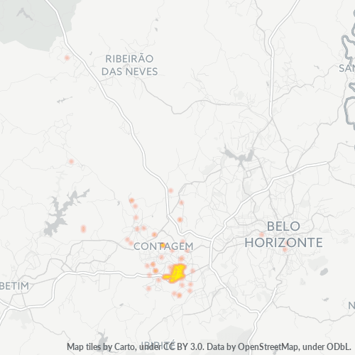 32260-000 Mapa de calor de densidad empresarial