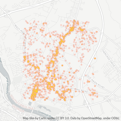 29841 Business Density Heatmap