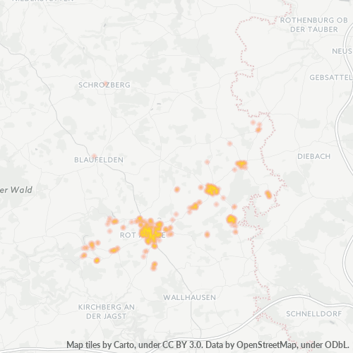 Heatmap für plz 74585