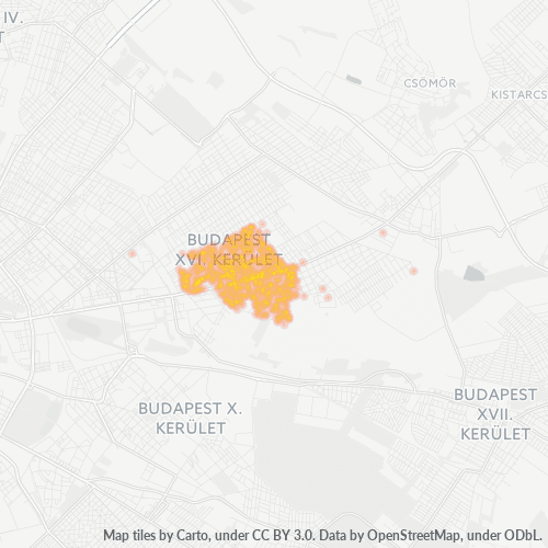 1163 Vállalati sűrűségi térkép