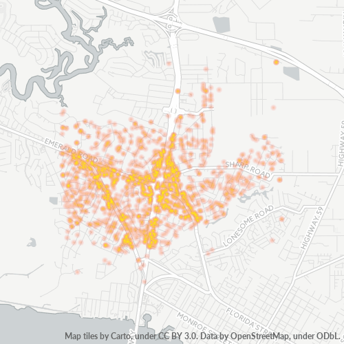 70471 Business Density Heatmap