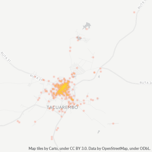 45000 Heatmap de Densidade da Empresa