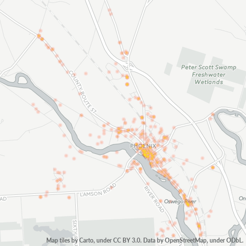 13135 Business Density Heatmap