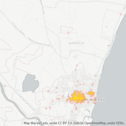 605005 Business Density Heatmap