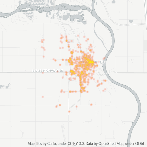 68048 Business Density Heatmap
