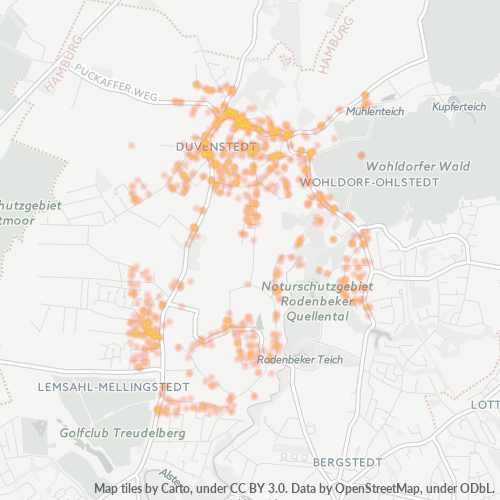 Heatmap für plz 22397