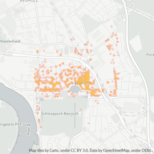 40597 Standortdichte-Heatmap