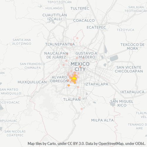 03650 Mapa de calor de densidad empresarial