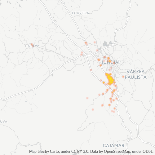13210-000 Mapa de calor de densidad empresarial