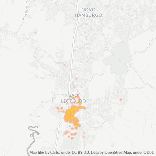93020-000 Mapa de calor de densidad empresarial