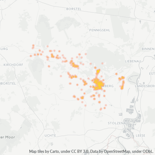 Heatmap für plz 31595
