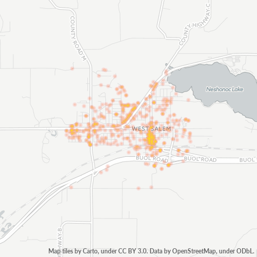 54669 Business Density Heatmap