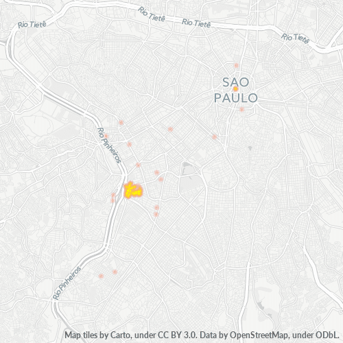 04551-000 Mapa de calor de densidad empresarial