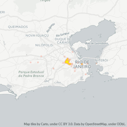 20770-000 Mapa de calor de densidad empresarial