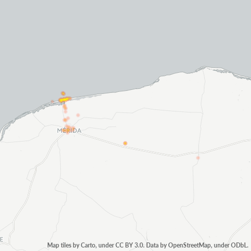 97320 Mapa de calor de densidad empresarial