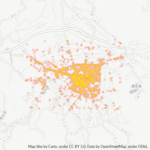 545 商業密度熱圖