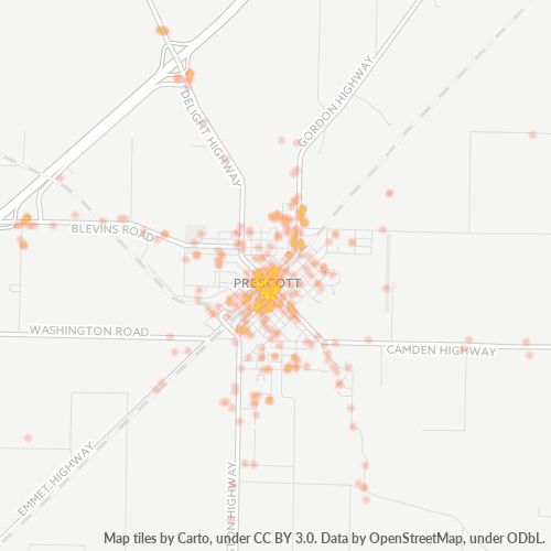 71857 Business Density Heatmap