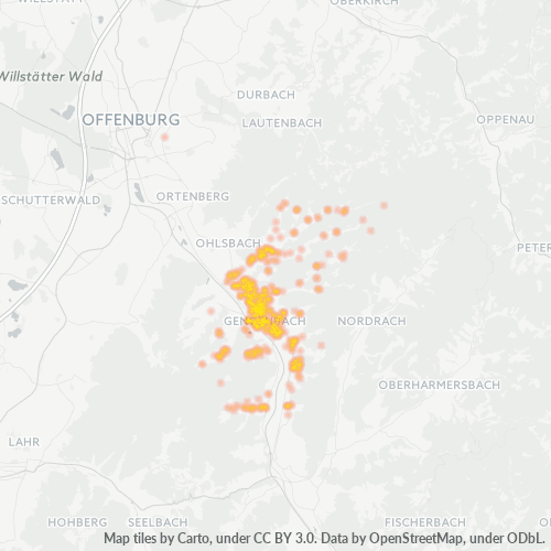 Heatmap für plz 77723