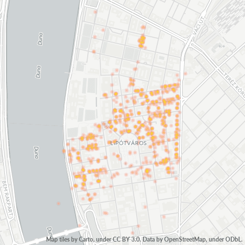1054 Vállalati sűrűségi térkép
