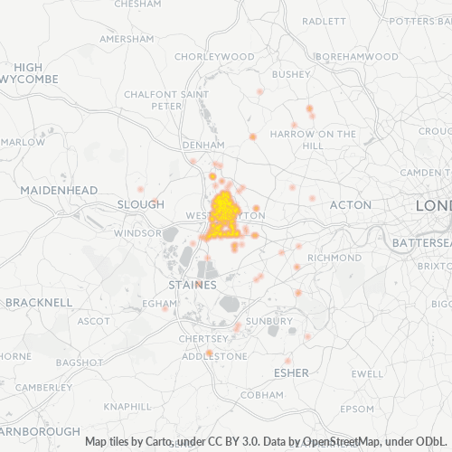 UB7 Business Density Heatmap