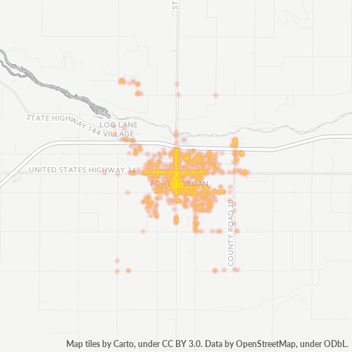 80701 Business Density Heatmap