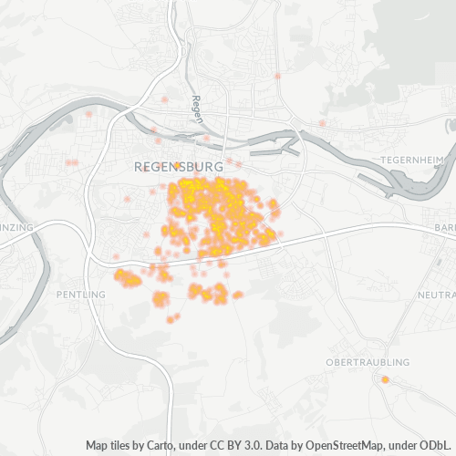 Heatmap für plz 93053