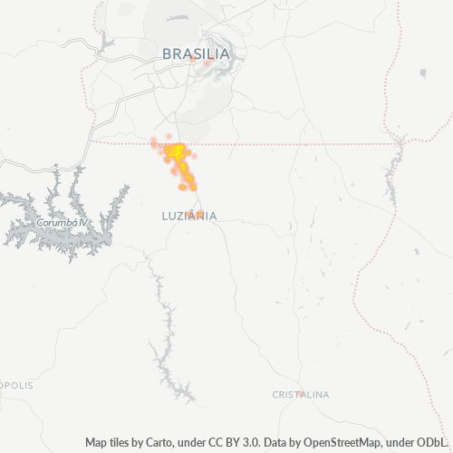 72870-000 Mapa de calor de densidad empresarial