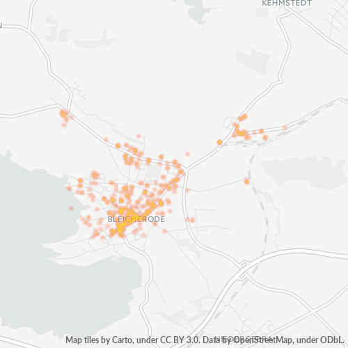 Heatmap für plz 99752