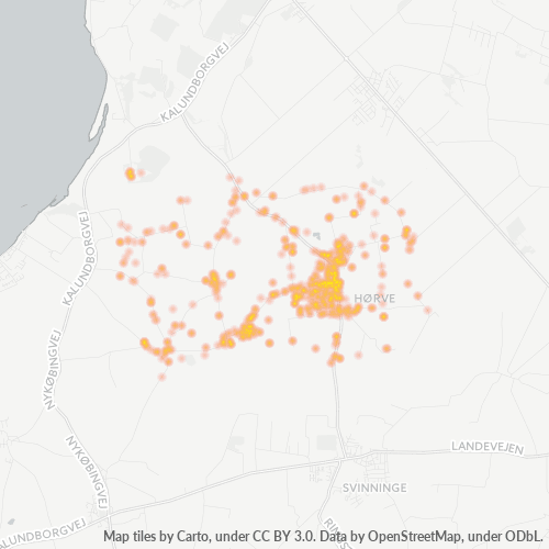 4534 Heatmap over forretningstæthed