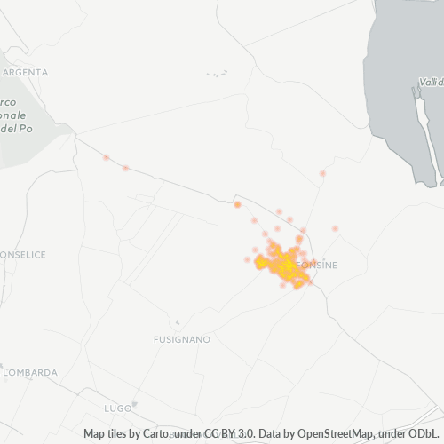 Mappa di calore per cap 48011