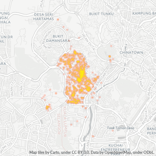 59100 Heatmap Ketumpatan Perniagaan