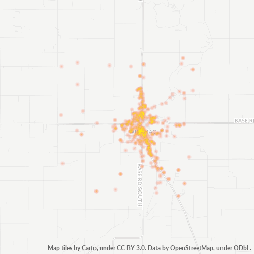 46996 Business Density Heatmap