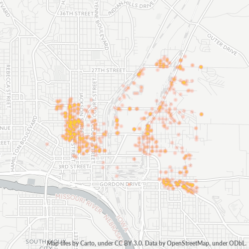 51105 Business Density Heatmap
