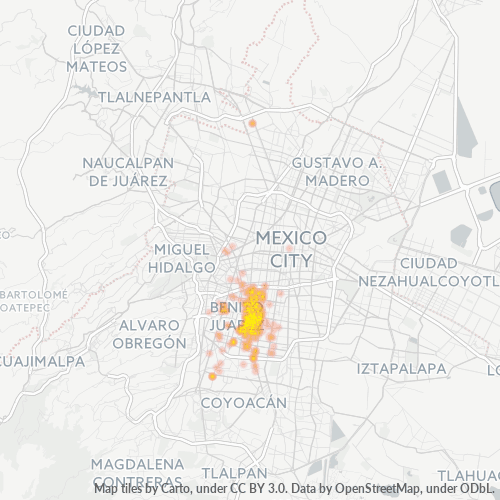 03600 Mapa de calor de densidad empresarial